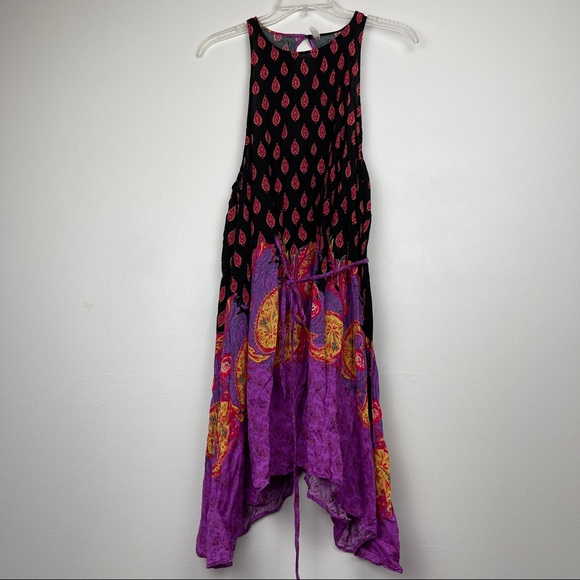 Free People Print Tied Midi Dress - Picture 5 of 5